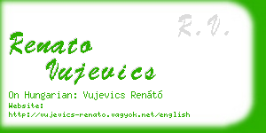 renato vujevics business card